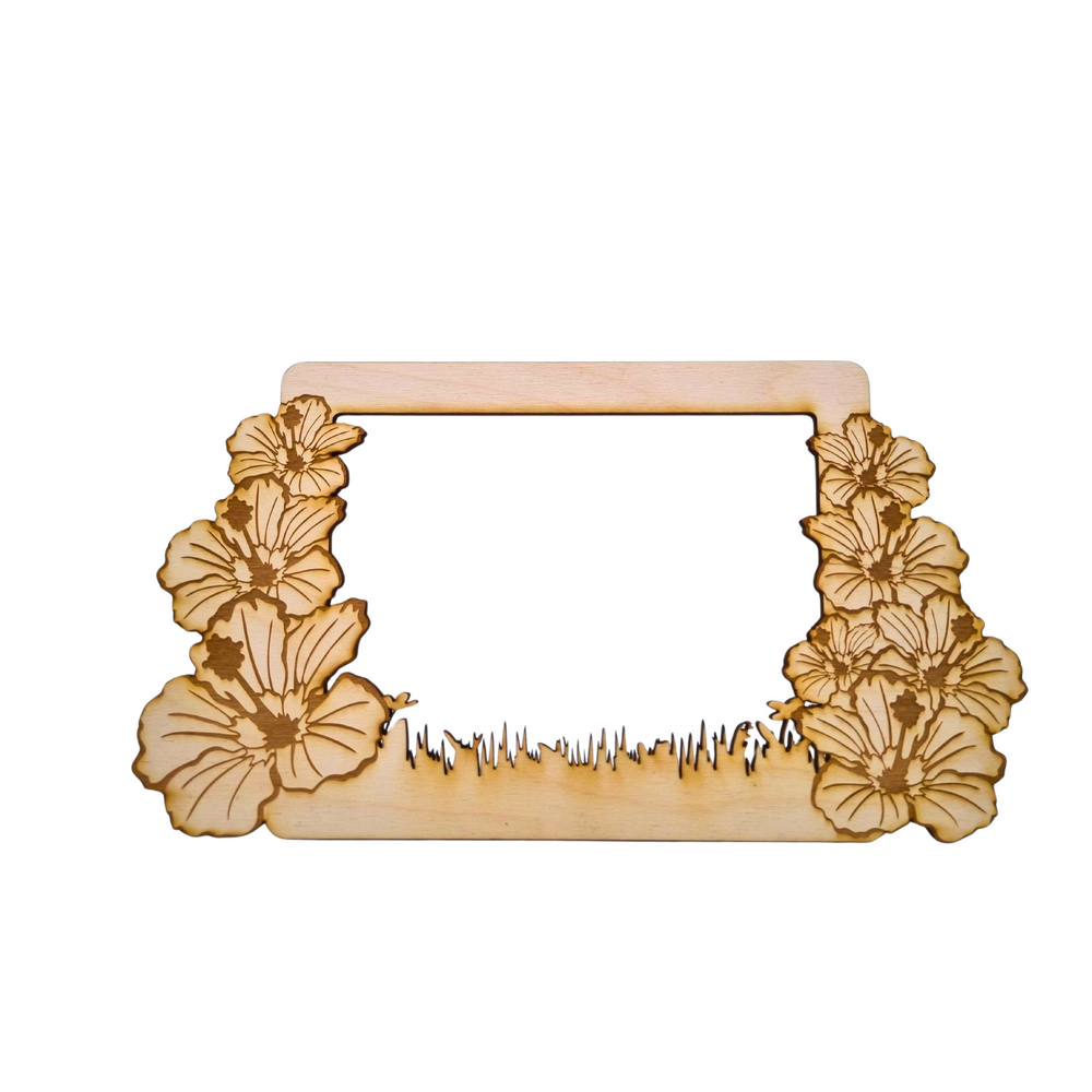 Bilderrahmen Holz Blumen